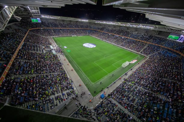 Sammy Ofer Stadium during a Euro game